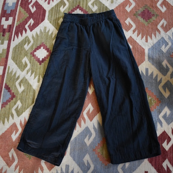 Old Navy High Waisted Wide Leg Gauze Ankle Pants - Picture 1 of 3